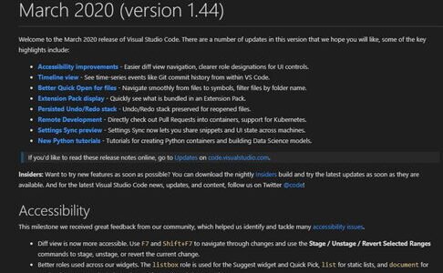 Visual Studio Code」の2020年3月更新、ファイルの変更履歴を表示する ...